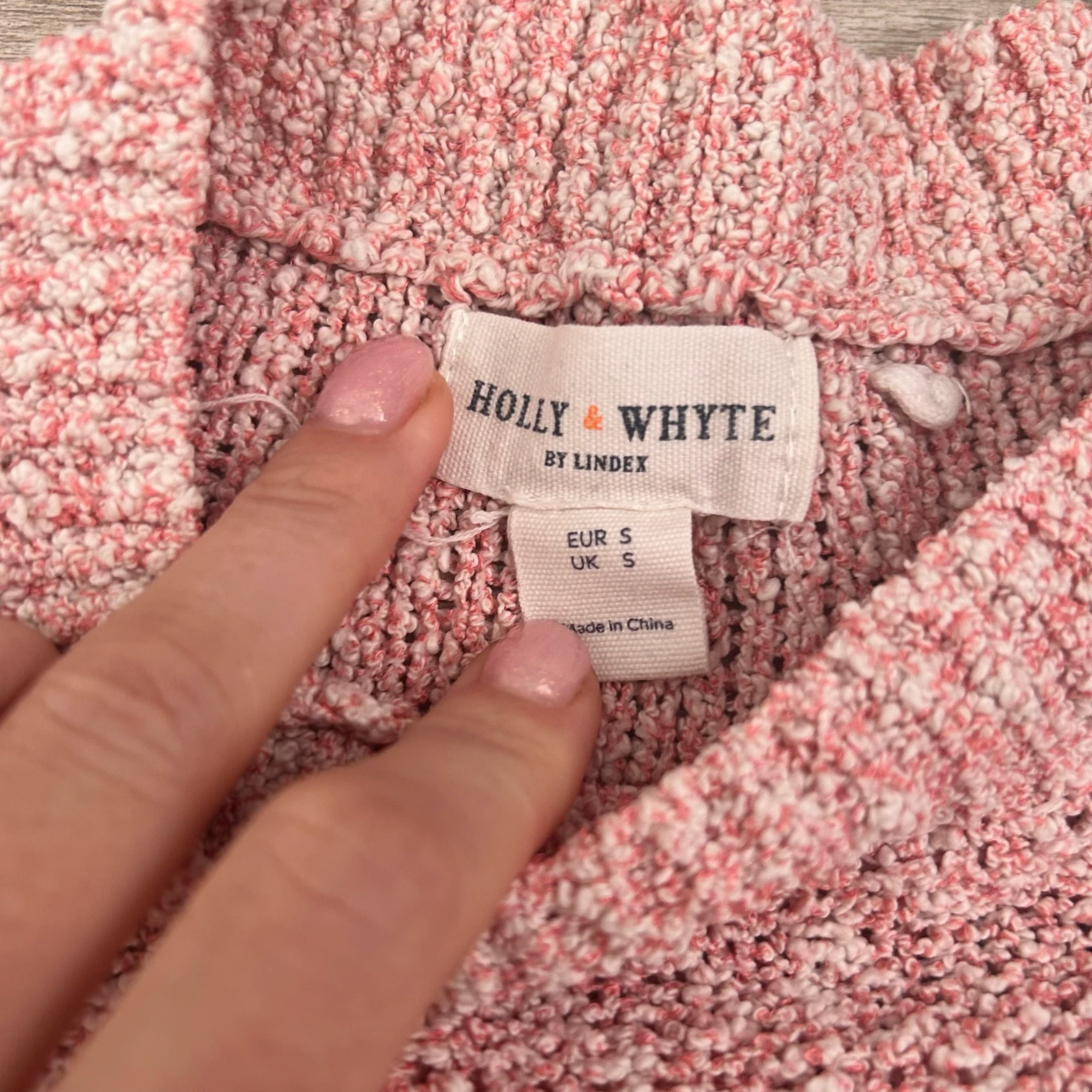 Holly & Whyte by Lindex Top de Punto Rosa Melange – Talla S – photo 6